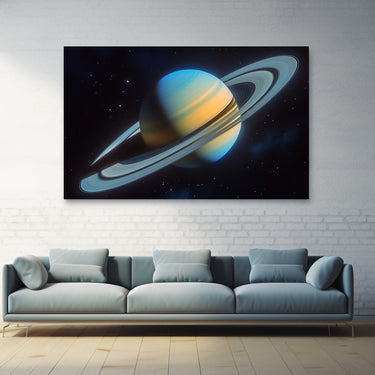Planet Saturn Painting
